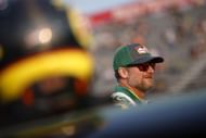 Dale Earnhardt Jr. before the 2023 CARS Tour Late Model race at North Wilkesboro. Source: Getty